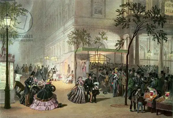 Guérard, Eugene: Queue at the Theatre de l Ambigu-Comique