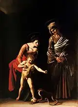 Caravaggio, M.: Madonna and Child with a Serpent