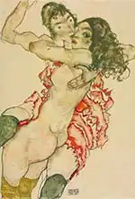 Schiele, Egon: Women in embrace