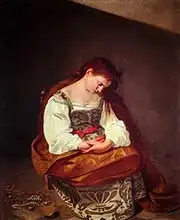 Caravaggio, M.: Kajícná Magdalena