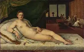 Sustris, Lambert: Reclining Venus, c.1540-60