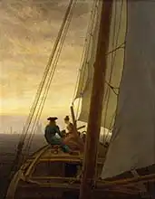 Friedrich, Caspar David: On Board a Sailing Ship