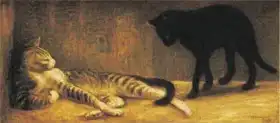 Steinlen, Théophile A.: Male and Female Cat