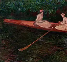 Monet, Claude: Rowing on the River Epte