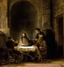 Rembrandt, van Rijn: Večeře v Emauzích