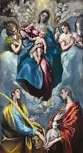 El Greco: Madonna and Child with Saint Martina and Saint Agnes