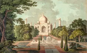 Daniell, Thomas: Taj Mahal, Agra, from the Garden