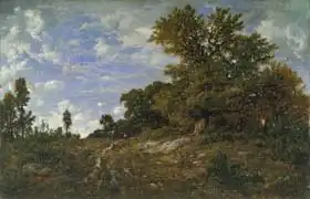 Rousseau, Theodore: Edge of the Woods at Monts-Girard, Fontainebleau Forest