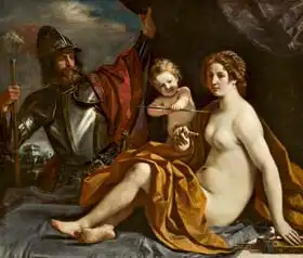 Guercino: Mars, Venuše a Kupid