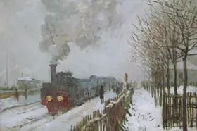 Monet, Claude: Vlak ve sněhu
