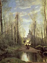 Corot, J. B. Camille: Kostel v Marissel