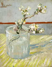 Gogh, Vincent van: Větvička kvetoucí mandloně ve sklenici