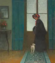 Schikaneder, Jakub: Dáma se psem