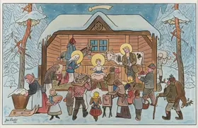 Lada, Josef: Betlém v zimě 1942