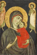 Cimabue: Madona s dítětem a dvěma svatými
