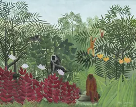 Rousseau, Henri: Tropical Forest with Monkeys