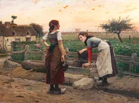 Brožík, Václav: U studny