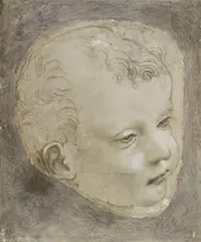 Vinci, Leonardo: Head of a Child