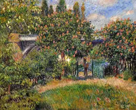 Renoir, Auguste: Železniční most v Chatou