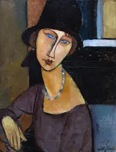 Modigliani, Amadeo: Jeanne Hebuterne v kloubouku