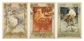 Mucha, Alfons: Blahoslavení - koláž I.