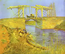 Gogh, Vincent van: Most v Langlois u Arles s pradlenami
