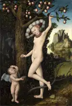 Cranach, Lucas: Venuše a Cupido