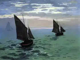 Monet, Claude: Departing ships