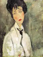Modigliani, Amadeo: Woman with black tie