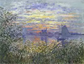 Monet, Claude: Západ slunce na Seině
