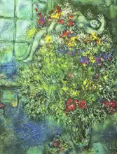 Chagall, Marc: Zátiší s květinami