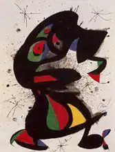 Miró, Joan: Aufrechte figur