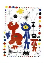 Miró, Joan: Personnage et oiseaux