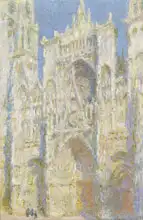 Monet, Claude: Katedrála v Rouenu (slunce)