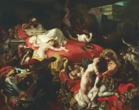 Delacroix, Eugene: Smrt Sardanapaluse