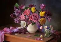 Skorokhod, Tatyana: S kyticí jarních květin