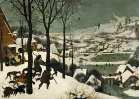 Brueghel, Pieter (st.): Lovci ve sněhu (leden)