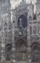 Monet, Claude: Katedrála v Rouenu v šedé