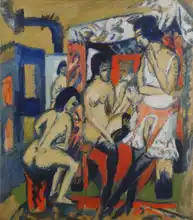 Kirchner, Ernst Ludwig: Akt v ateliéru