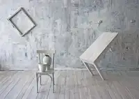 Refat: Bílý interiér.