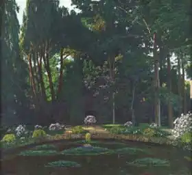 Rusiñol, Santiago: Park Badés, fontána