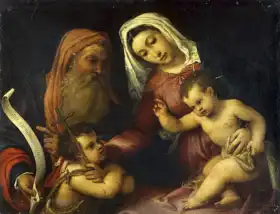 Lotto, Lorenzo: Madonna and Child with Saints John the Baptist and Zacharias