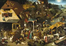 Brueghel, Pieter, the elder: Dutch proverb