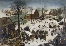 Brueghel, Pieter (st.): Sčítání v Betlémě