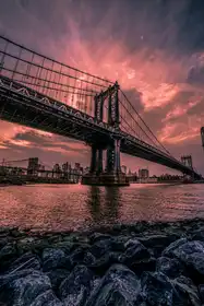 Veizaga, R. Christopher: Manhattan Bridge Wide Angle