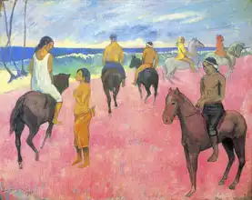Gauguin, Paul: Jezdci na pláži