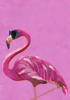 Manovski, Sarah: Magenta Metallic Flamingo