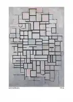 Mondrian, Piet: Kompozice č. IV 1914