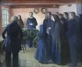 Ancher, Anna: Pohřeb