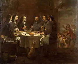 Viladomat, Antoni: Sv. František a sv. Klára při večeři